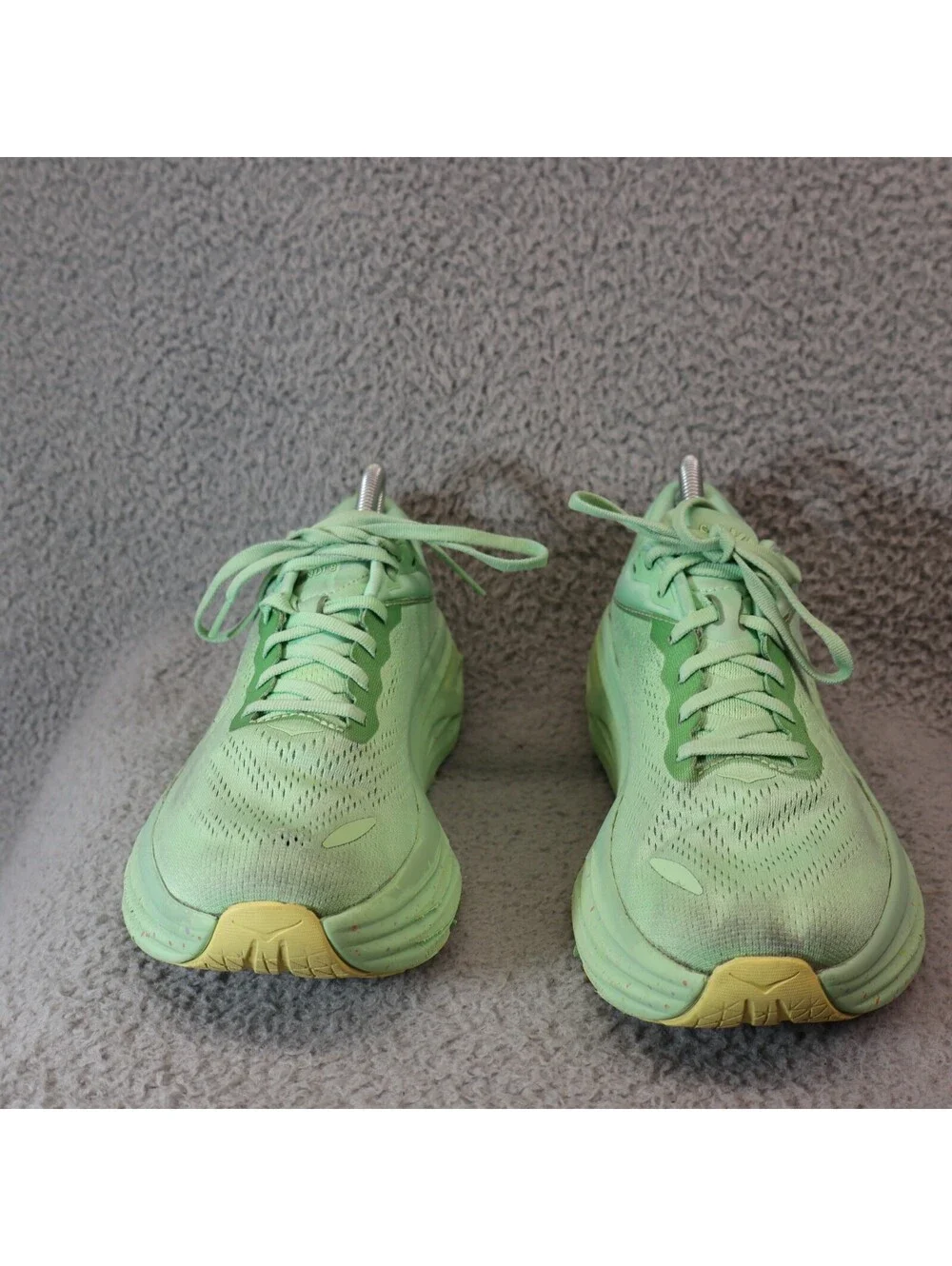 Hoka One Women Sz 8.5B BONDI 8 Lime Glow Lemonade 1127952